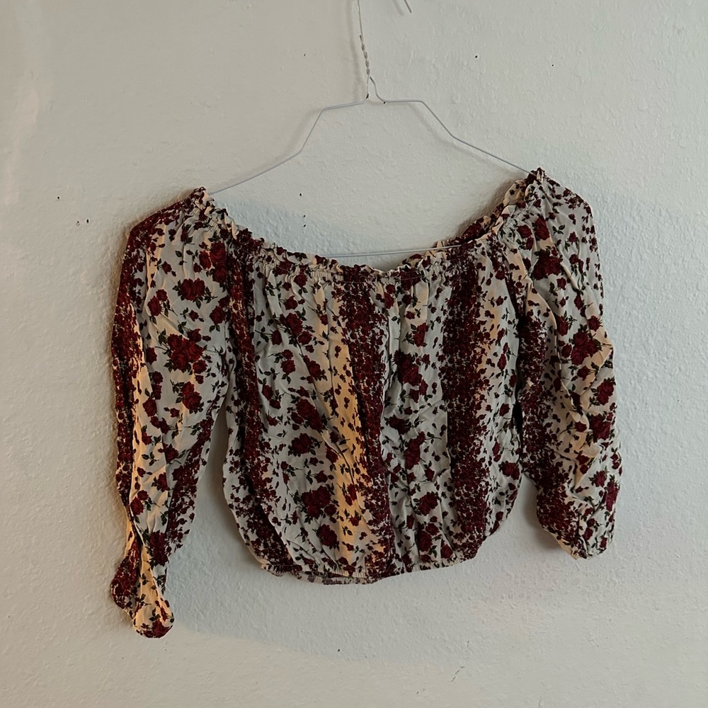 Brandy Floral off the shoulder top